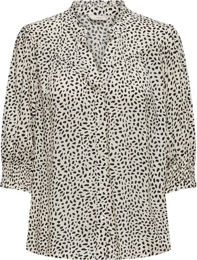 Only Blouse Onlraya 3/4 Shirt Wvn Noos 15332997 Cloud Dancer/black Graphic Dames Maat - M