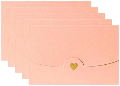 Dailygoods- Mini-enveloppen 50 stuks - Hartvormige Enveloppen - Kleurrijke Enveloppen - Voor Valentijnsdag/Kerstmis - Hoogwaardig Papier - Afmetingen 10,5 x 7 cm - Cadeau-enveloppen