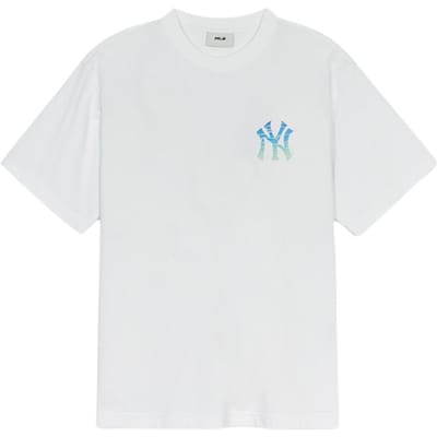 MLB New York Yankees Logo Arrière Dégradé Cool T-shirt Sport Tendance Manches Courtes Unisexe Blanc 3ATSX035350WHS XL white