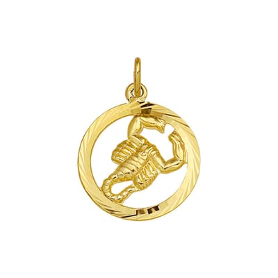 Hanger Sterrenbeeld Gediamanteerd 14K Geelgoud