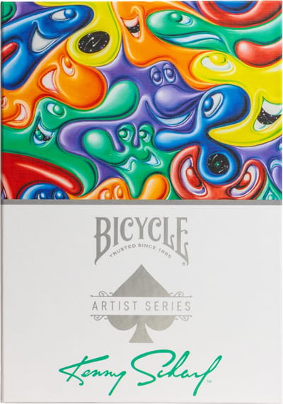 Bicycle speelkaarten Artist Series - Kenny Scharf multicolor design.