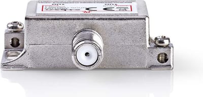 Nedis CATV-Splitter - 5 - 1000 MHz - Tussenschakeldemping: 4.2 dB - Outputs: 2 - 75 Ohm - Zink