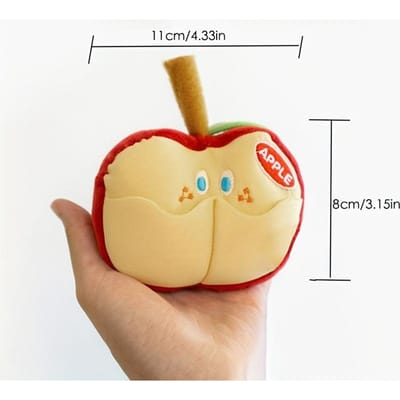 Ipc Appelvormige Schattige Hond Pluche Speelgoed voor Vocalisatie, Dagelijkse Spelletjes Pack of 1