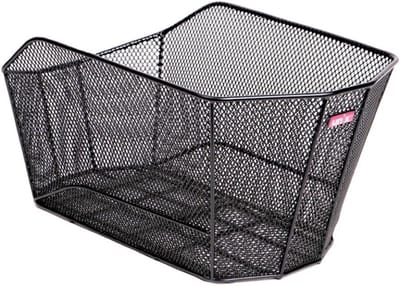 Fietsmand Volwassenen - Bagagedrager Mand - Boodschappen Vervoeren - Vaste Montage - 50 x 30 x 25 cm - Zwart