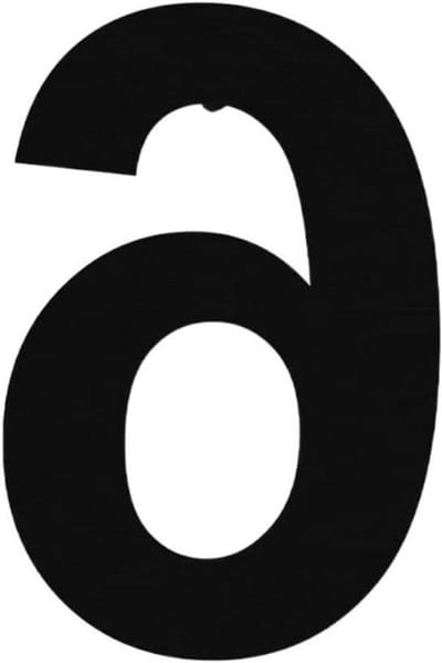 Huisnummer - Adresbord - Huis Identificatie - Gepolijst Uiterlijk - 15cm - Zwart