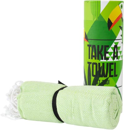 Hamamdoek - Take A Towel - saunadoek - 100x180cm - 100% katoen - pestemal - Groen