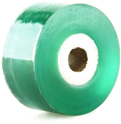 Dailygoods- Tuinband 3 cm x 100 m - PVC - Groen - Sterk - Milieuvriendelijk - Transparant - Geen lijmresten - Enttape