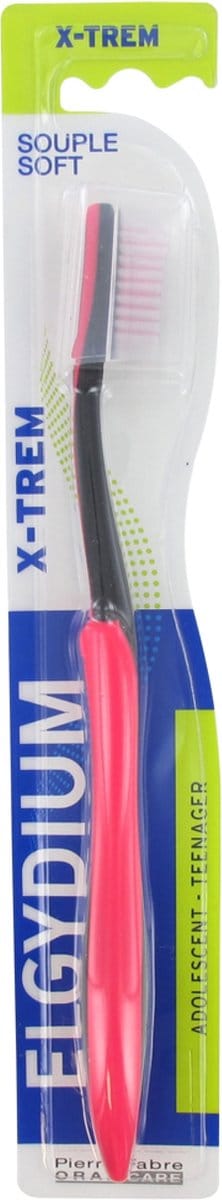 Elgydium X-TREM Tieners Zachte Tandenborstel (Kleur : Roos)