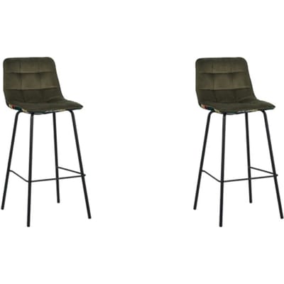 LABEL51 - Barstoel Bistro - Hunter - 51x44x115cm - Set van 2