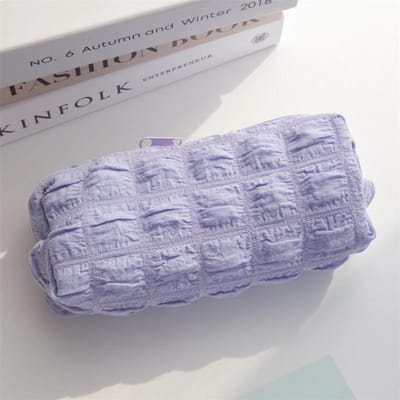 Kawaii Puffs Pencil Case Bag Cosmetic Girls Pen Pouch Box Schattige Koreaanse Kantoorbenodigdheden voor Kantoor Terug naar School Benodigdheden Studenten