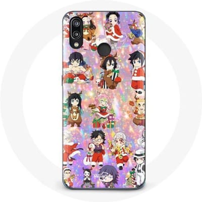 Coque pour Huawei P20 Lite Demon slayer merry christmas affiche le cadeau de noël