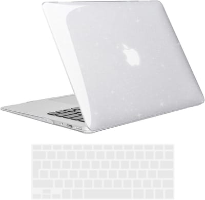 Ultra-dunne beschermende hard shell case en toetsenbordcover voor MacBook Air 13 inch 2010-2017, glanzend transparant en krasbestendig