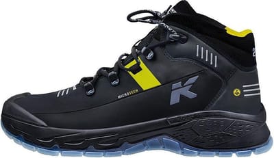 HKS Running Star RS 275 S3 werkschoenen - veiligheidsschoenen - safety shoes - heren - hoog - stalen neus - antislip - ESD - lichtgewicht - Vegan - zwart/geel - maat 42