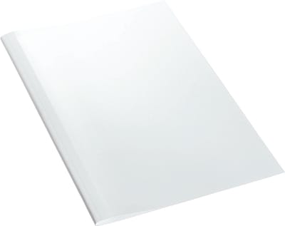 LEITZ thermobindmappen linnenstructuur, A4, 1,5 mm, wit, 25 stuks