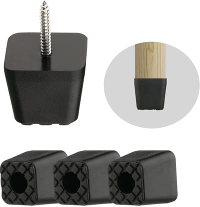 Inovra- Meubelpoten Verstelbaar - Meubelverhoger - Rubber Voetjes - Set van 4 - Geschikt voor Tafel/Banken - Hoogte 3 cm - Meubelvoetjes