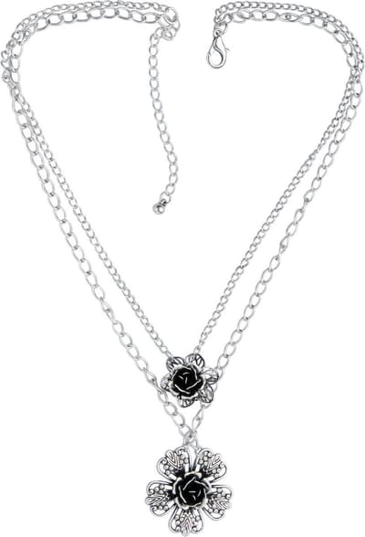 Behave - Ketting met bloemetjes - 44,5 cm