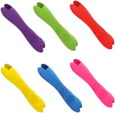 Ergonomische siliconen stifthandgrepen voor kinderen - 6 stuks anti-slip penhouders, potloodgrepen en schrijfhulpmiddelen voor beter grip en comfort tijdens het tekenen en schrijven