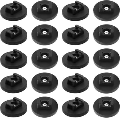 Dailygoods- Magnetische Kabelhouder 20 Stuks - 43mm Basis - Organisatie - Kabelbeheer - Schokbestendig - Antislip - Tot 8.5kg Belastbaar - Kabelorganizer