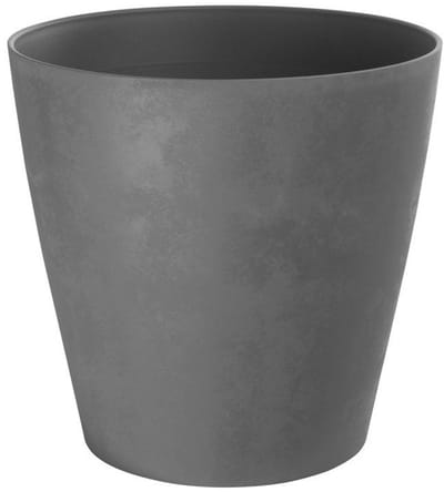 Bloempot Swing Cone - Kunststof - Witsteen - Diam.30xh29cm