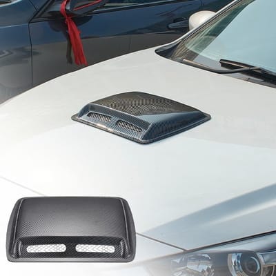 Airflow Intake Cover voor Sportwagens, Racing Car Extractor Hood, Turbo Bonnet en Ventilatie Deksel, Universele Pasvorm voor Verbeterde Luchtstroom en Motorprestaties