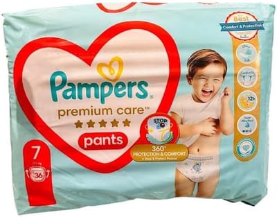 Babybroekjes - Luierbroekjes - Comfortabel Zitten - 360 graden pasvorm - 36 stuks - Wit