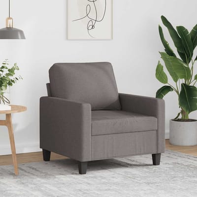 vidaXL - Fauteuil - 60 - cm - stof - taupe