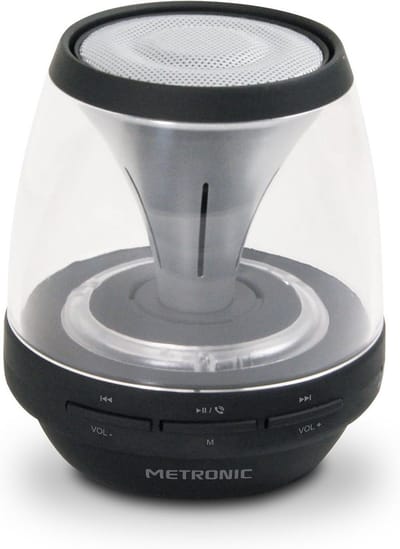 Draadloze Bluetooth Speaker met Lichteffecten en Ingebouwde Microfoon - Zwart