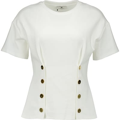 Elisabetta Franchi Women's T-shirt T-shirts Ecru Ma00461e2