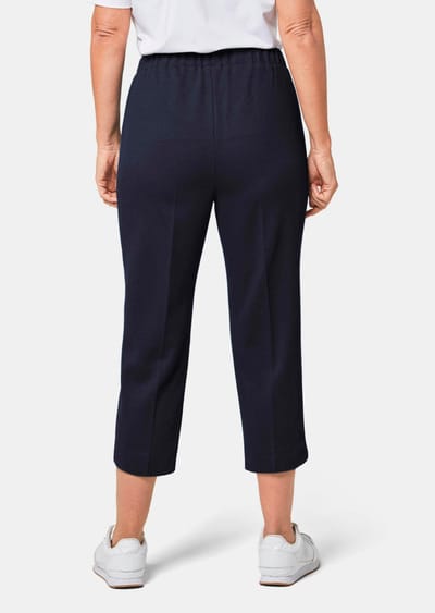 Comfortabele 7/8-ribbroek CARLA - marine - Gr. 38 van Goldner Fashion