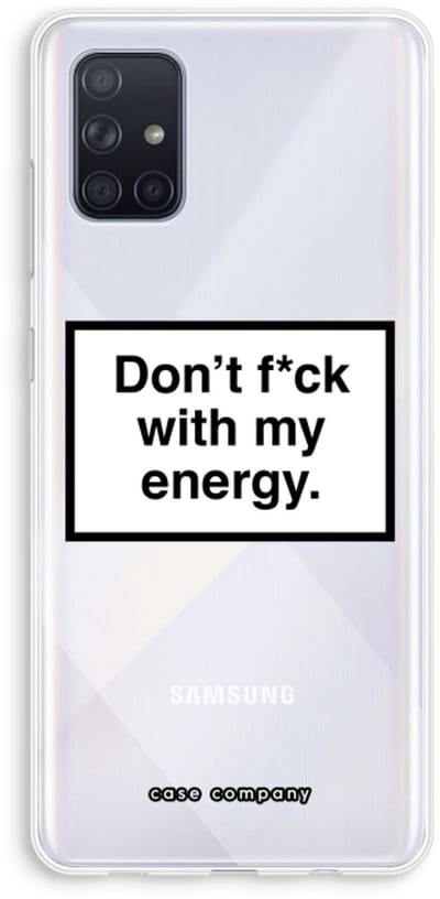 Case Company® - Hoesje geschikt voor Samsung Galaxy A71 hoesje - My energy - Soft Cover Telefoonhoesje - Bescherming aan alle Kanten en Schermrand