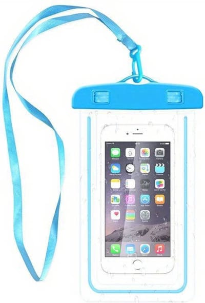 Bovista Waterdichte Telefoonhoesjes - Waterdicht Telefoonzakje - Waterproof Festival Opbergtasje - Documententasje - Waterbestendig - Blauw