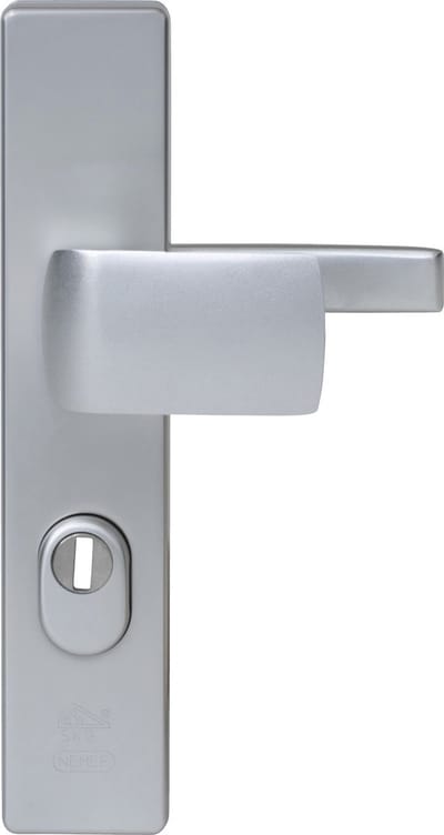 Nemef Veiligheidsbeslag Voor Deur 3415-ii - Aluminium - Skg*** Kerntrekbeveiliging Vaste Knop - Pc72mm