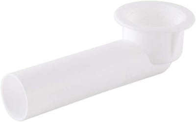 Afvoer Overloop - Bad Afvoer - Installatie Badkamer - Duurzaam PVC - 1-1/2 Inch - Zwart
