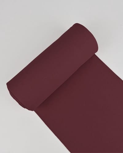 Boordstof Uni Donker Bordeaux Rood – 95% Katoen & 5% Elasthaan – 70 cm Rondgebreid – Oeko-Tex – 260 gr/m²