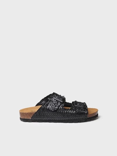 Damessandaal met BIO-stijl gespen | GUAM-TE