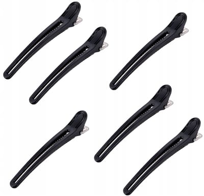 Poniks Haarspelden Klemmen Haarclips Zwart - Sterk - 6 Stuks 10Cm