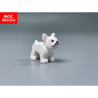 5 stuks MIJN EIGEN CREATIE Blokken Dier Hond Dierentuin Franse Bulldog 29602 Boerderij Straatbeeld Toevoegingen Leren Bouwblokken Speelgoed Kinderen Cadeaus