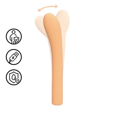 Fingering G-Spot Vibrator - Peach Fuzz