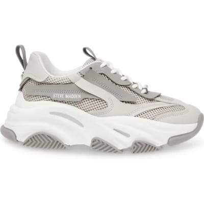 Steve Madden Possession Lage sneakers - Dames - Grijs - Maat 40