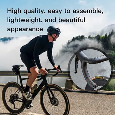 Fietsstuureindkappen - Stuurdoppen - Fietsen Beschermen - Aluminium Legering - 33 x 24 cm - Zwart