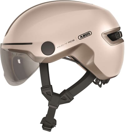 Fietshelm ABUS HUD-Y ACE champange gold M - 54-58 cm - goud - Geschikt voor gebruik op elektrische fietsen - stadsfietsen - 430 g