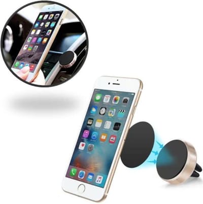 Telefoonhouders Auto met Magneet Goud - Telefoonhouder Auto - GSM Houder Auto - Smartphone Houder Auto - Universeel voor Telefoons tot 6 inch