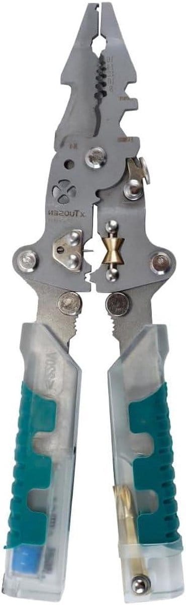 Elektrische tang - Multitool tang - Draadbewerking - 18-in-1 functies - 215 mm lengte - Zwart