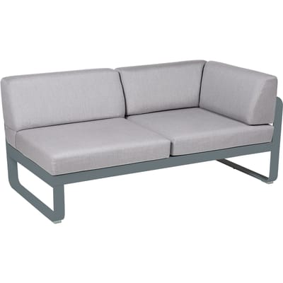 Fermob BELLEVIE hoekmodule rechts - 26 stormgrijs mat - 79 Flanelgrijs