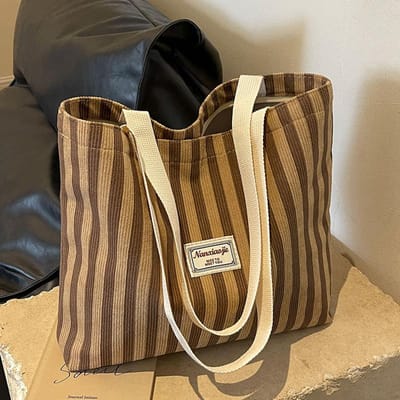 Grote Capaciteit Tas voor Vrouwen Nieuwe Mode Forenzen Tote Bag voor Vrouwen Ins Middelbare Scholieren In de Klas Student Proppen Tas brown
