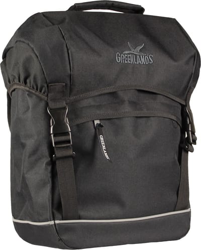 Greenlands Travel - enkele Fietstas - lichtgewicht - reflecterende bies - 25 l - Zwart