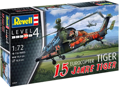 Revell Modelbouwpakket Militaire voertuigen - 03839 Eurocopter Tiger - 15 Years Tiger - Heli Plastic - 1:72 - Modelbouw