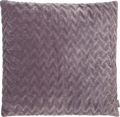 Zigzag Velvet Gray Ridge Kussen | 45 X 45 | Sierkussen Voor Woonkamer Of Slaapkamer