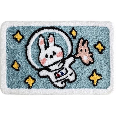 Cartoon Vloermat Toilet Toilet Absorberend Keuken Badkamer Antislip Mat Deur Entree Vloermat Slaapkamer Tapijt Vloermat 40 * 60 thin (crystal velvet)