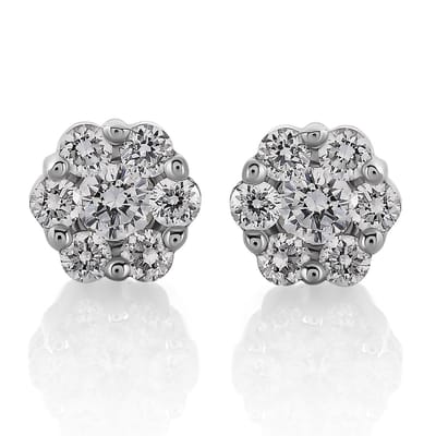 Orphelia OD-5326 - Oorstekers - 18 Karaat Witgoud / Diamant 0.30 ct